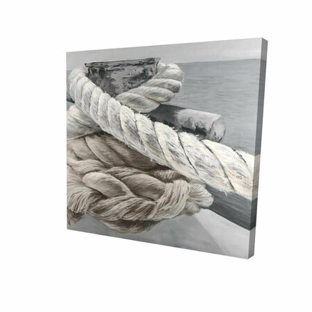 BEGIN HOME DECOR 16 x 16 in. Twisted Boat Rope-Print on Canvas 2080-1616-CO86-2